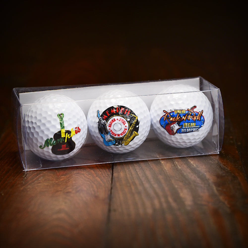 Memphis Themed Golf Balls aschwab