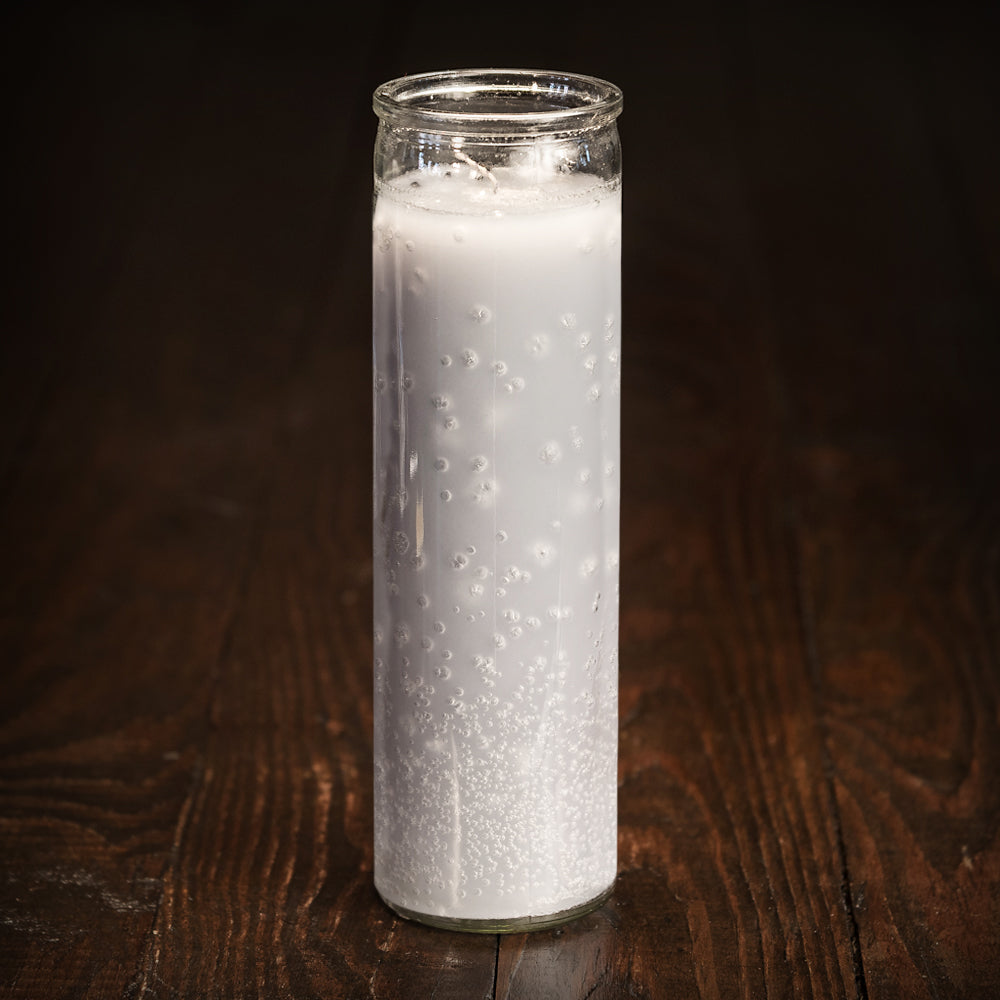7-Day Plain Glass Candle, Gray