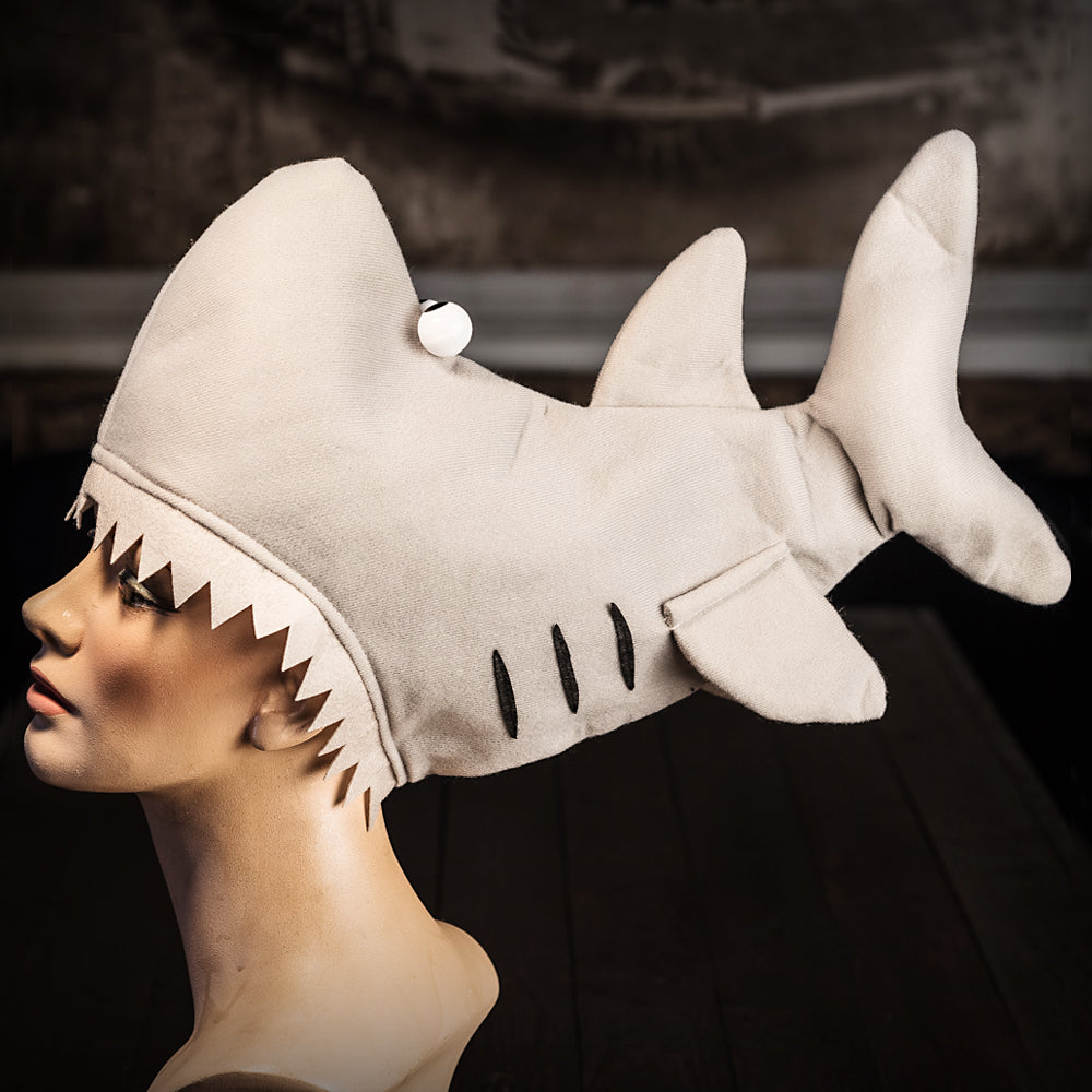 Gray Shark Hat