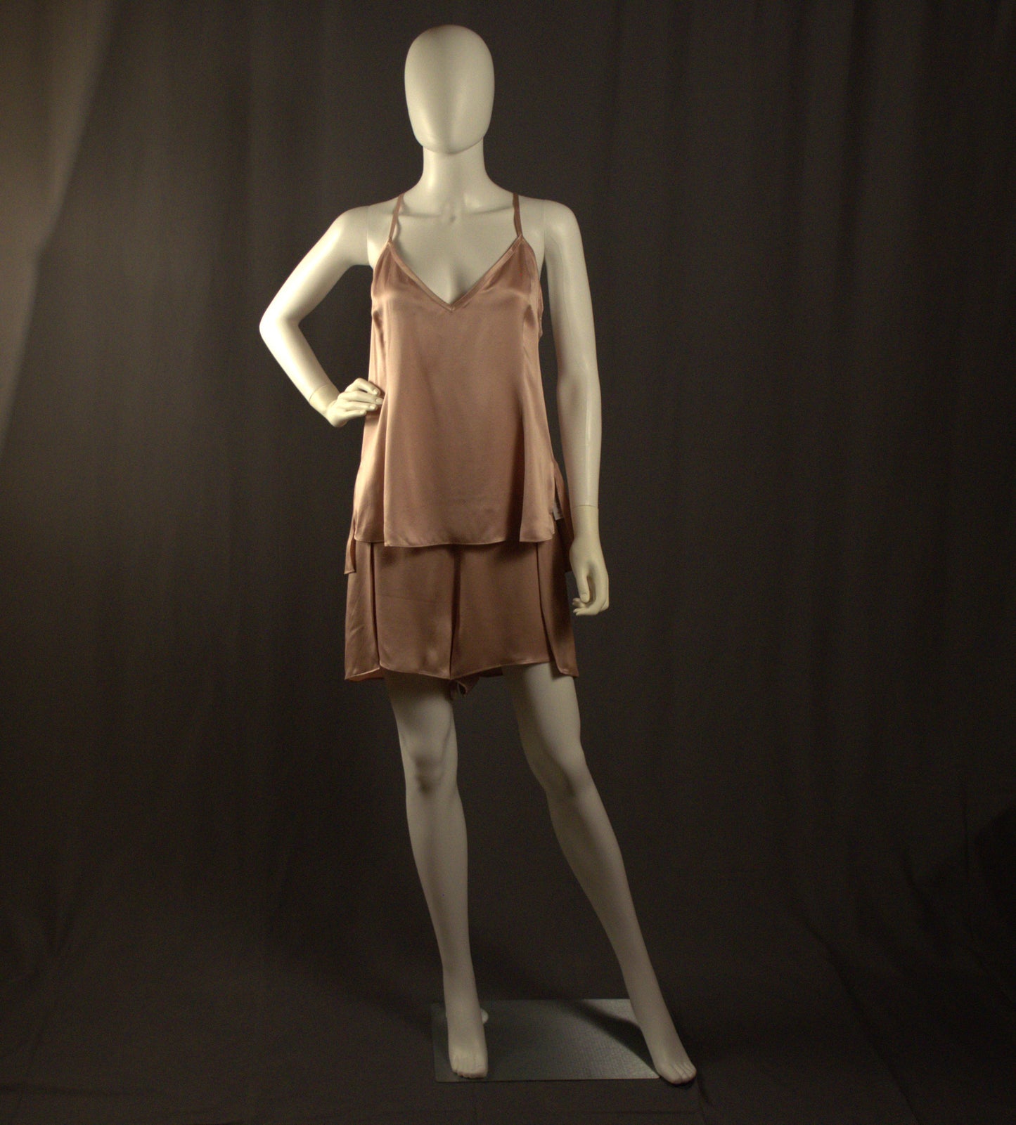 Silk Shorts Dusty Rose