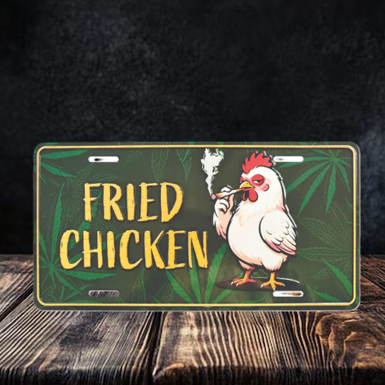 Fried Chicken License Plate