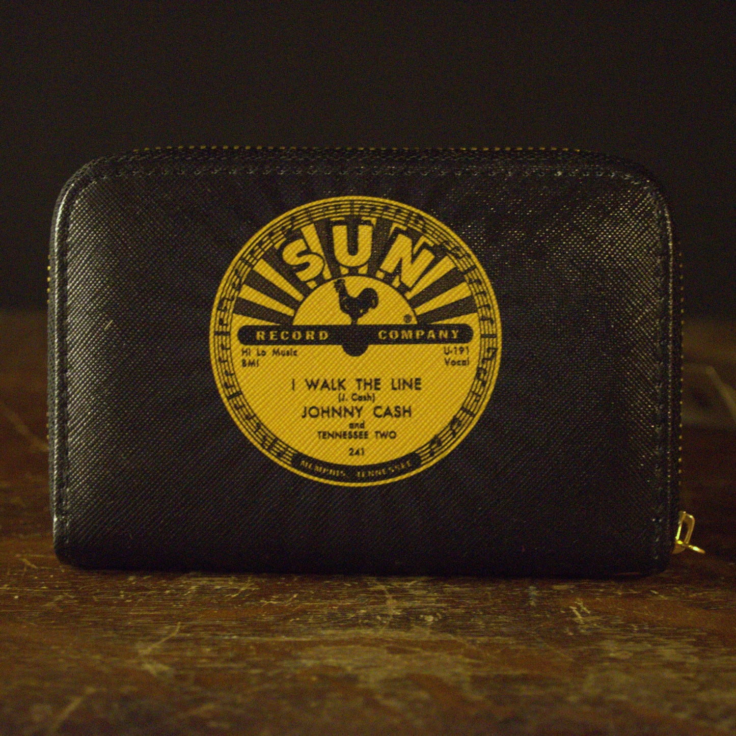 Johnny Cash "I Walk the Line" Sun Studios Wallet