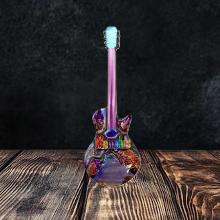 Memphis Guitar Laser 3D Magnet