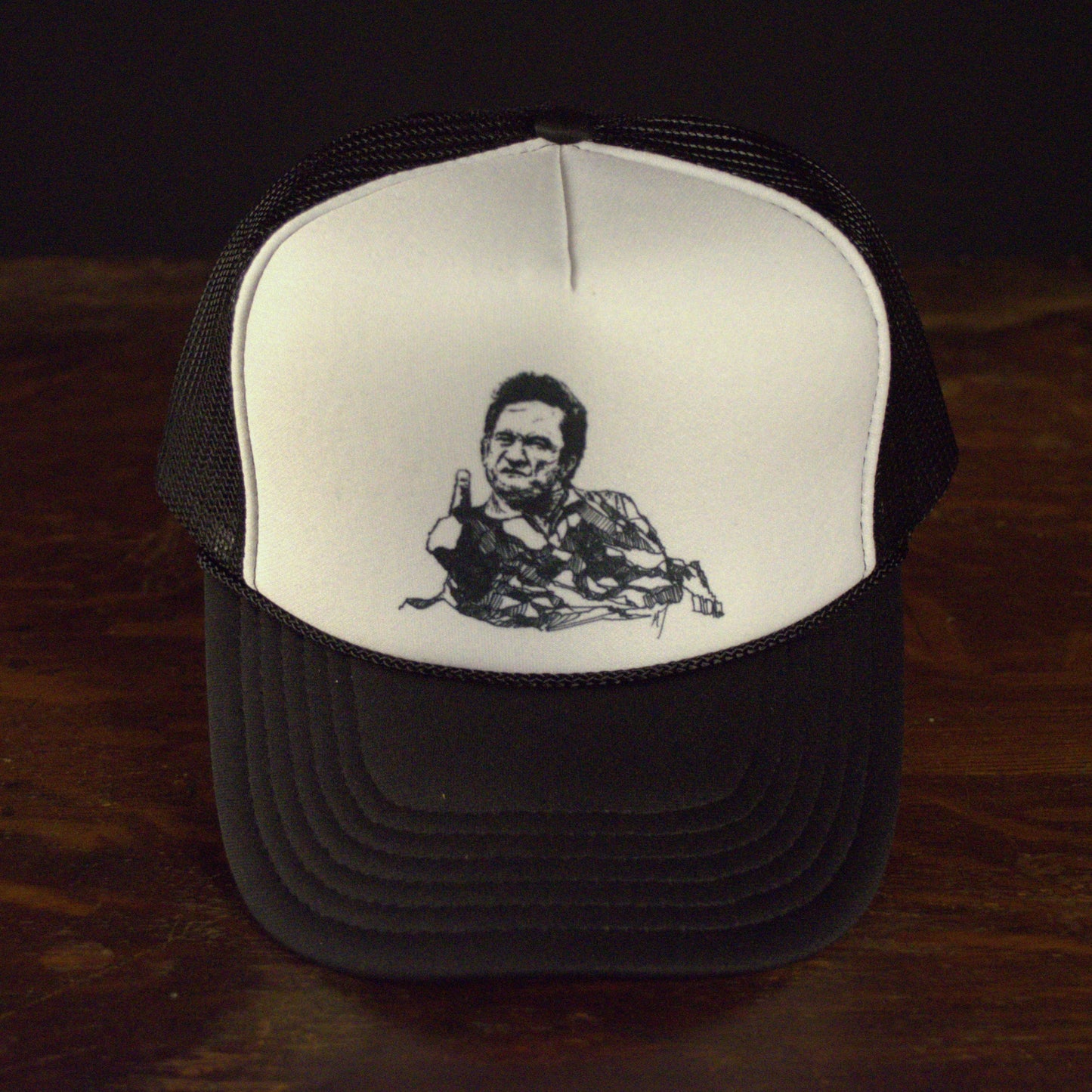 Aggravated Cash Black & White Hat