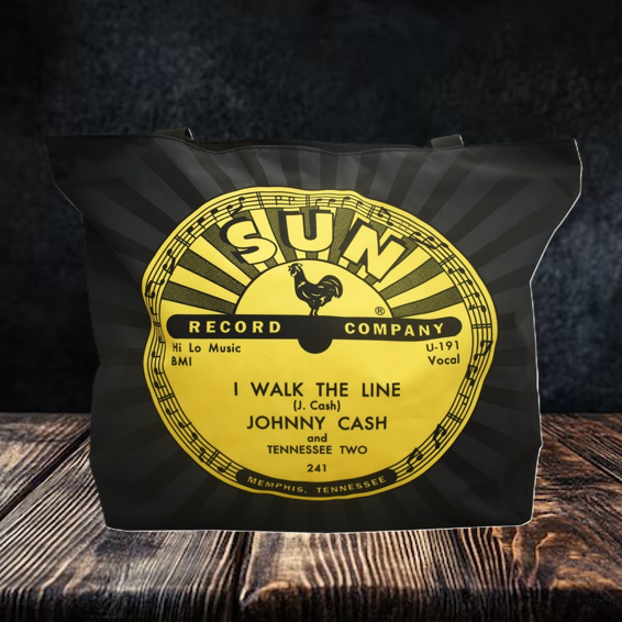 Sun Records Tote Bag Johnny Cash I Walk The Line