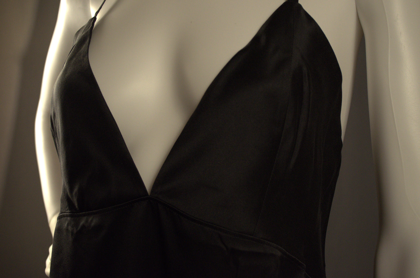 Short Empire Waist Gown Black