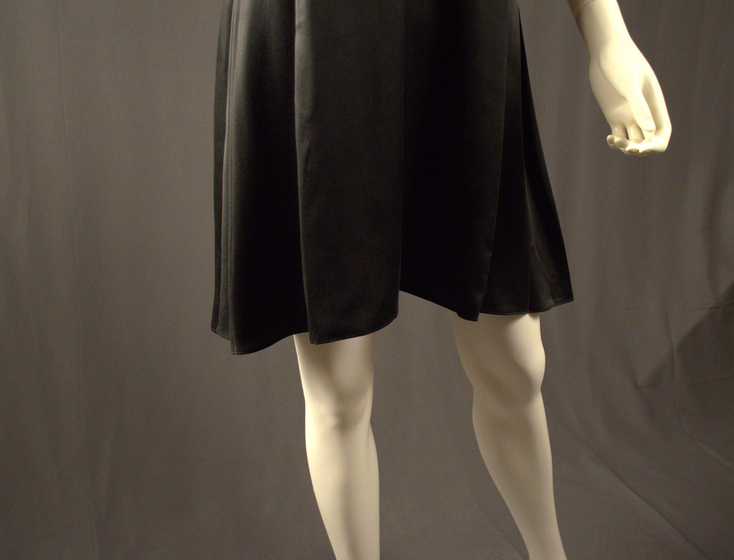 Short Empire Waist Gown Black