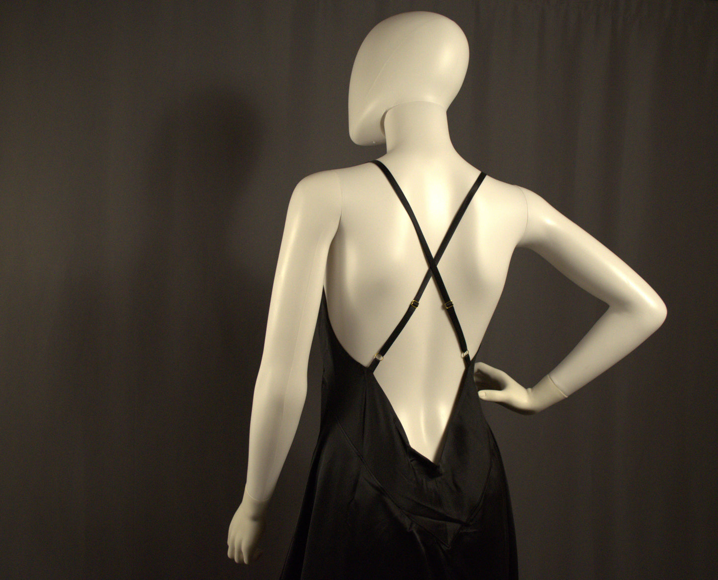 Short Empire Waist Gown Black