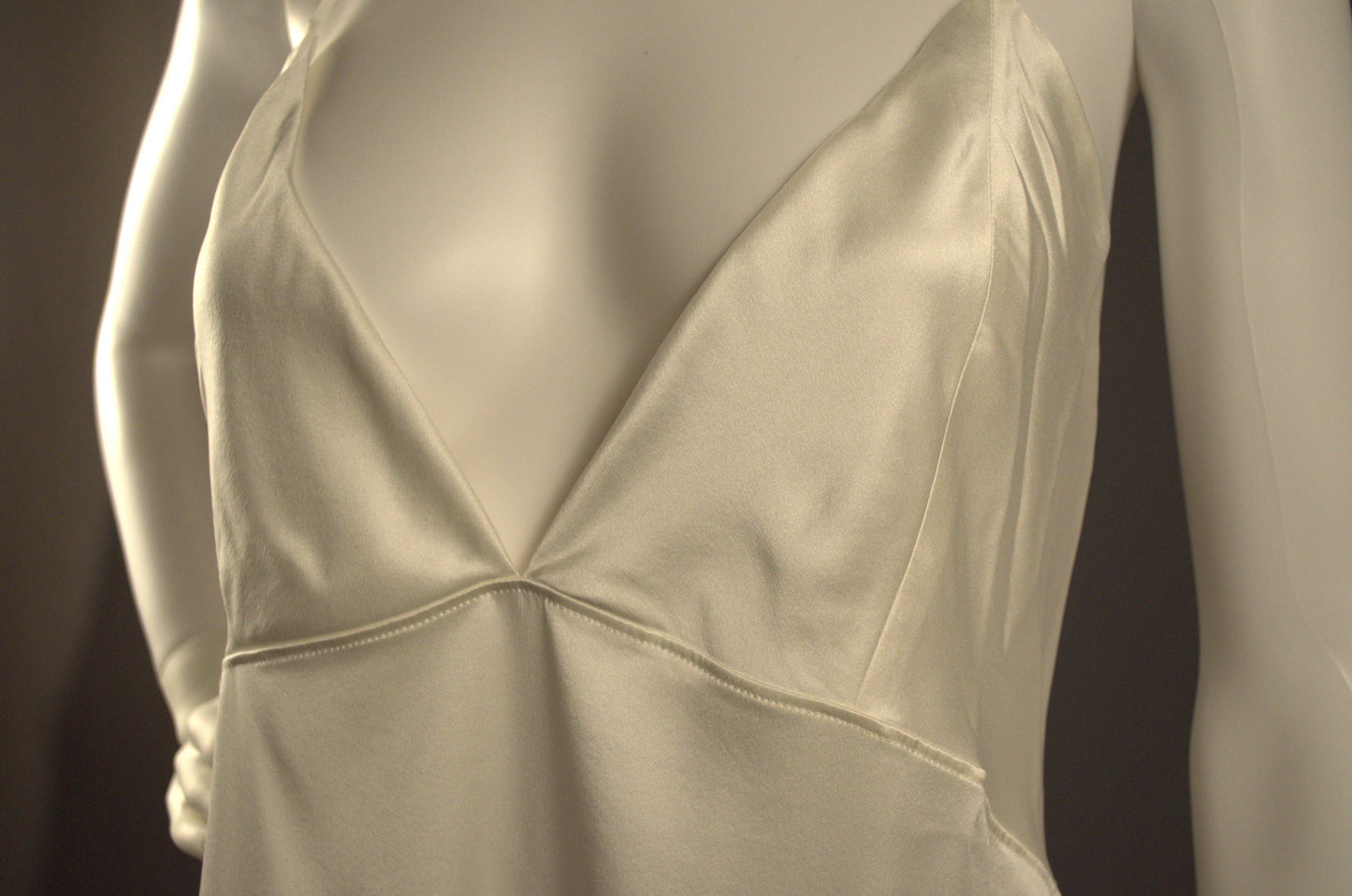 Short Empire Waist Gown Ivory