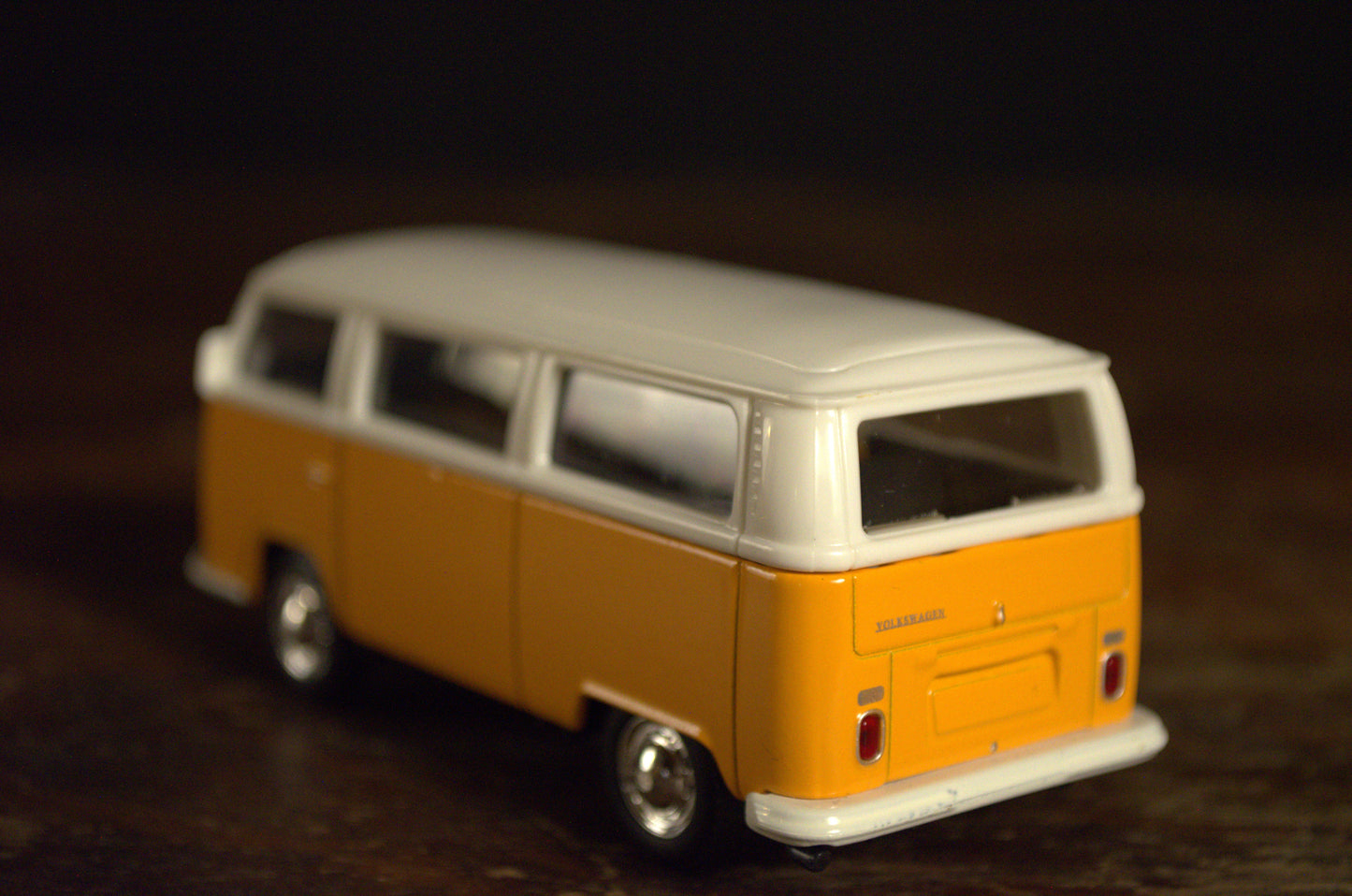 Orange Volkswagen Type 2 Bus Die Cast 1/42 Scale