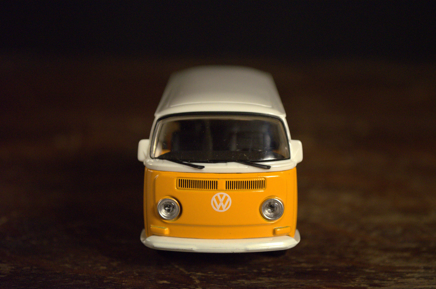 Orange Volkswagen Type 2 Bus Die Cast 1/42 Scale
