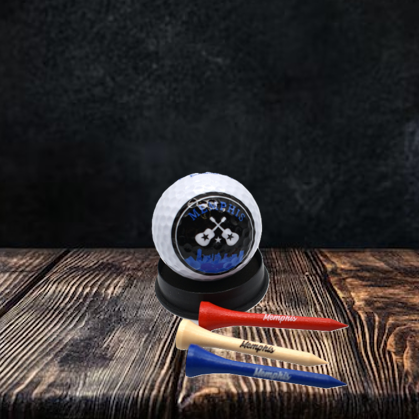 Memphis Golf Ball & Tee Set - Skyline