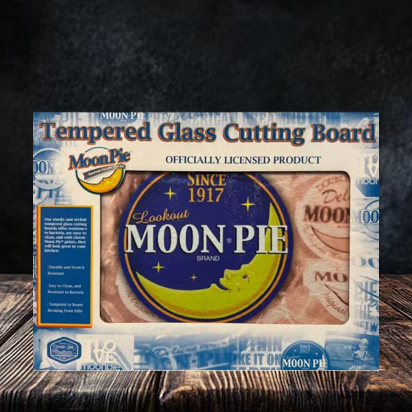 Moon Pie Tempered Glass Cutting Board