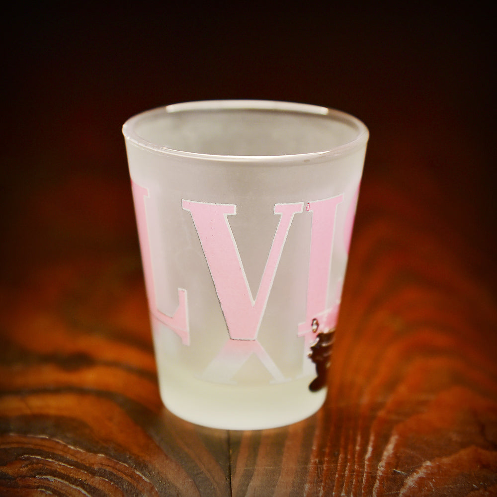 Elvis Caddy Frosted Shot Glass