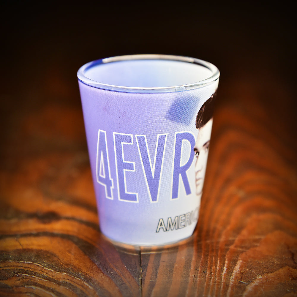Elvis Blue Sweater Shot Glass