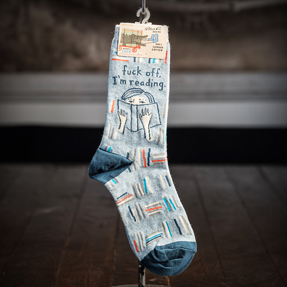 Blue Q Novelty Socks -- F**k Off, I'm Reading