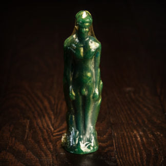 Male Image Candle, Green