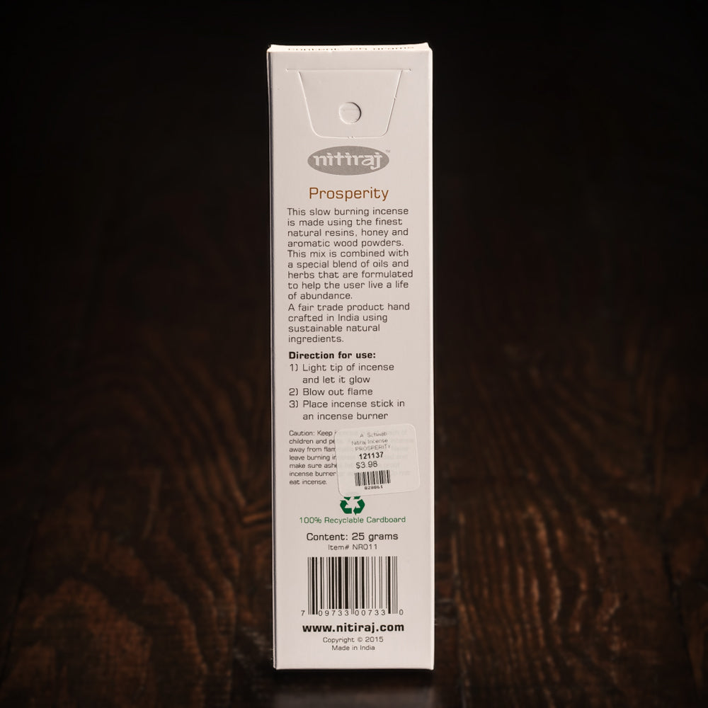 25g Nitiraj Incense, Prosperity