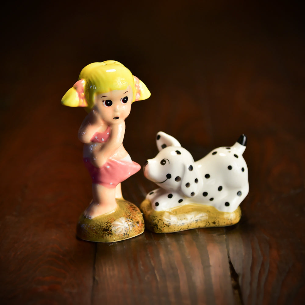 Girl & Dog Salt-n-Pepper Shaker