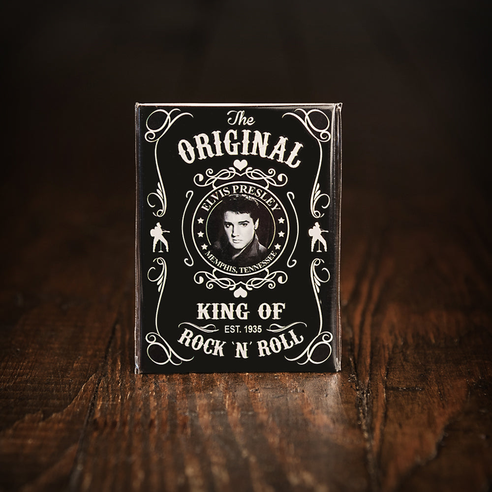 Elvis Black and White Est. Magnet