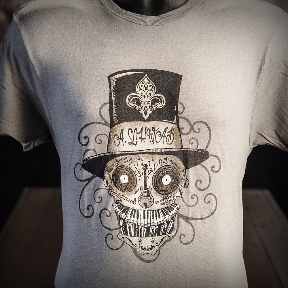 Schwab Script Skull Tee
