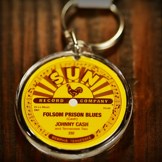 Johnny Cash Folsom Prison Blues Keyring