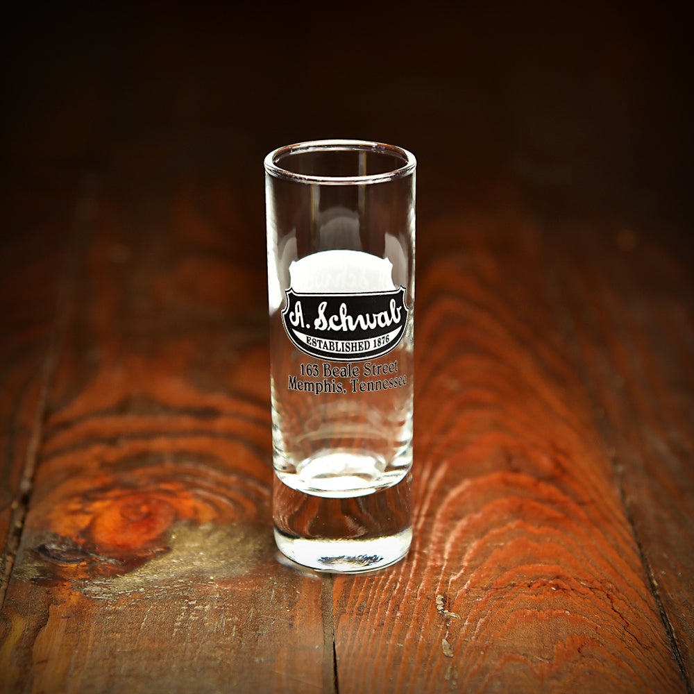 A. Schwab Clear Shot Glass, Tall