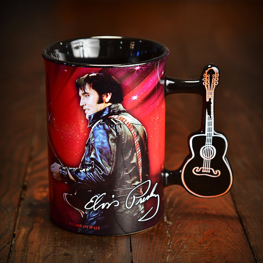 Elvis '68 Mug with Guitar Handle