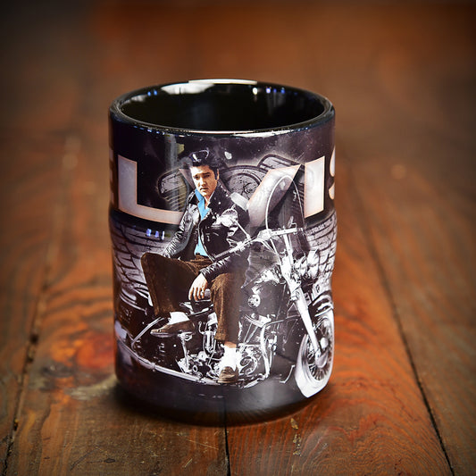Elvis Motorcycle with Wings Mug