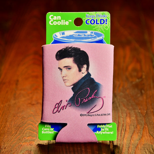 Elvis Pink Foil Koozie