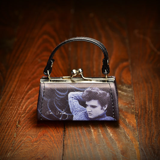 Elvis Mini Blue Sweater Purse