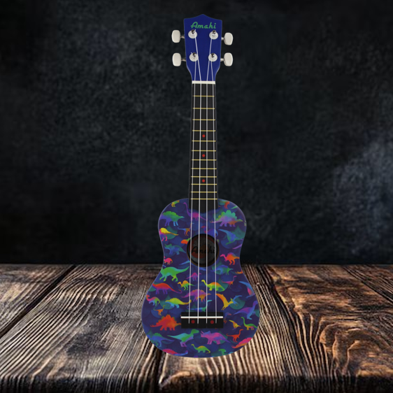 Amahi Ukuleles Tropical Series Dinosaur