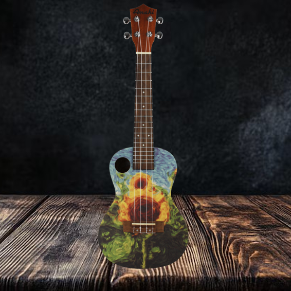 Amahi Ukuleles Masterpiece Series Sunflowers