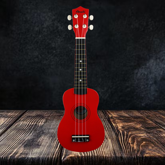 Amahi Ukulele Red Apple