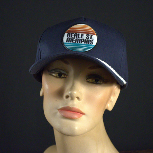 Beale St. Stripes Navy Blue Hat