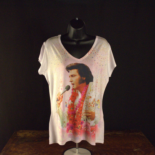Elvis Aloha Shirt-Ladies