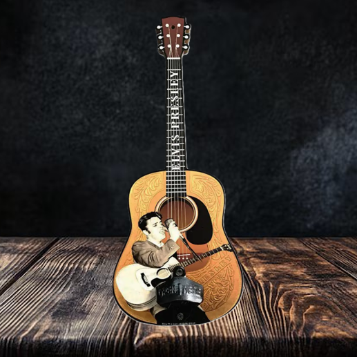 Elvis 15" Tall Guitar Bottle Opener Leather