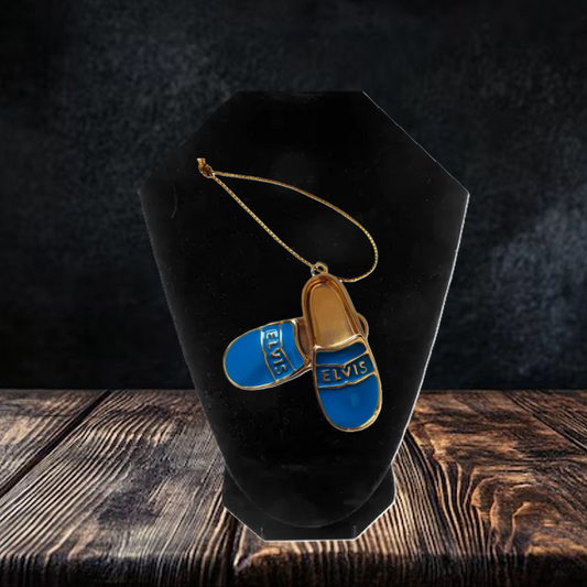 Elvis Ornament Blue Suede Shoes