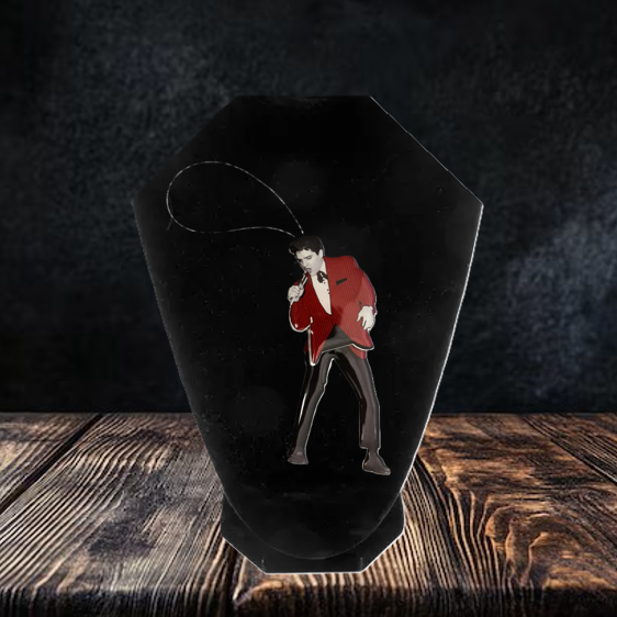 Elvis Ornament Red Jacket Swing Legs