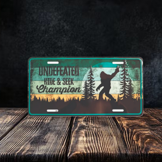 Bigfoot License Plate