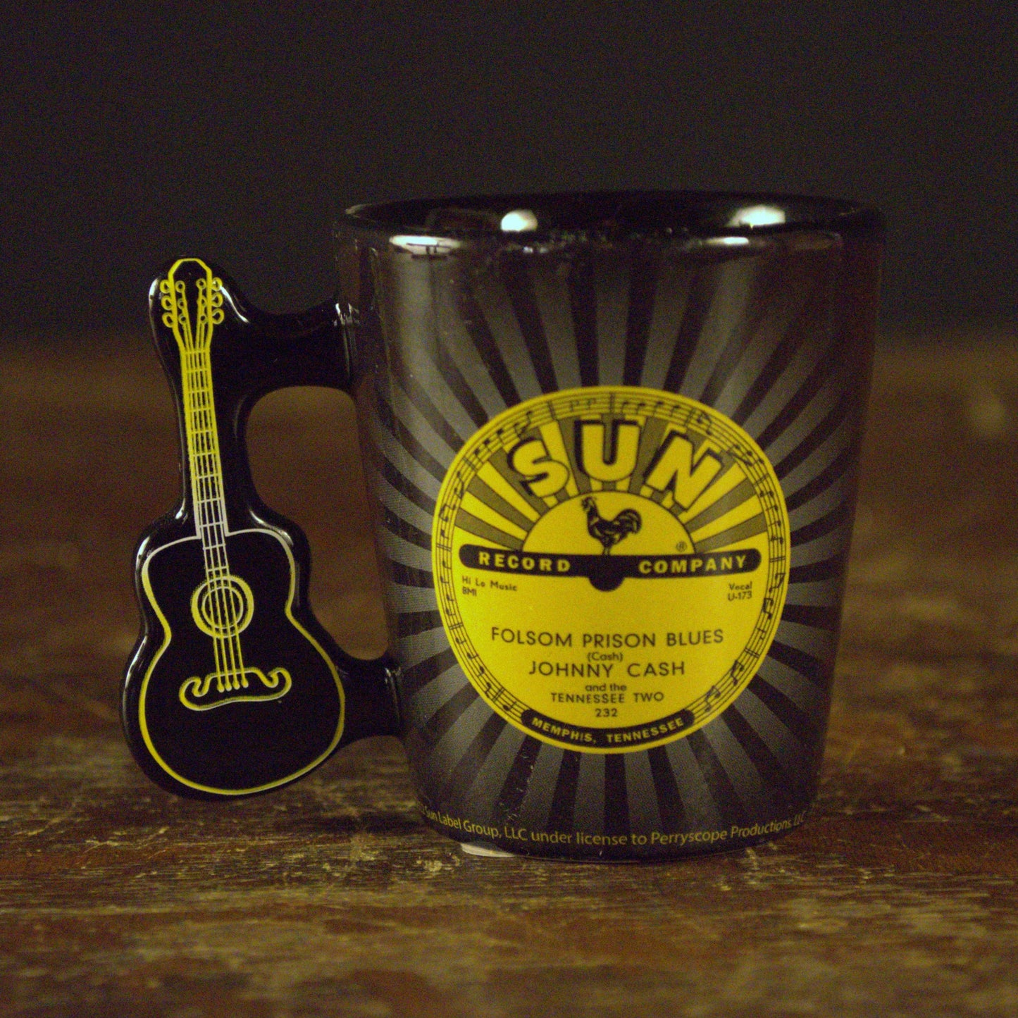 Johnny Cash Sun Studios Guitar Handle Shot Glass