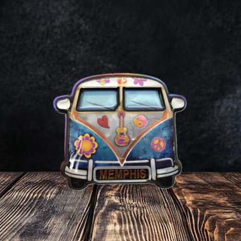 Memphis Hippy Van Magnet