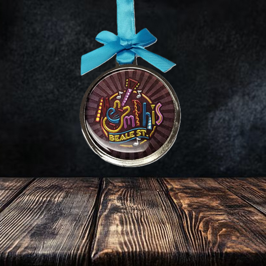 Memphis Ornament Round Neon Foil