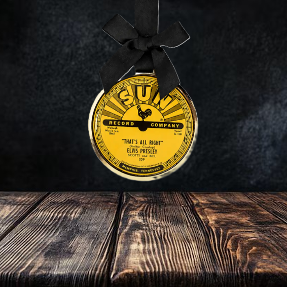 Sun Record Ornament Elvis That's All Right