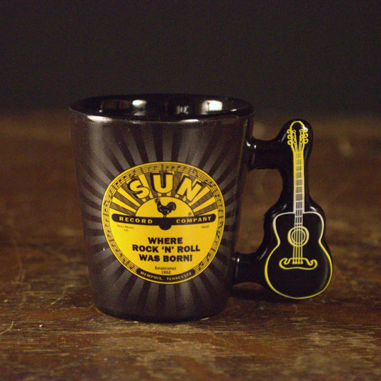 Where Rock 'N' Roll Was Born! Sun Studios Guitar Handle Shot Glass