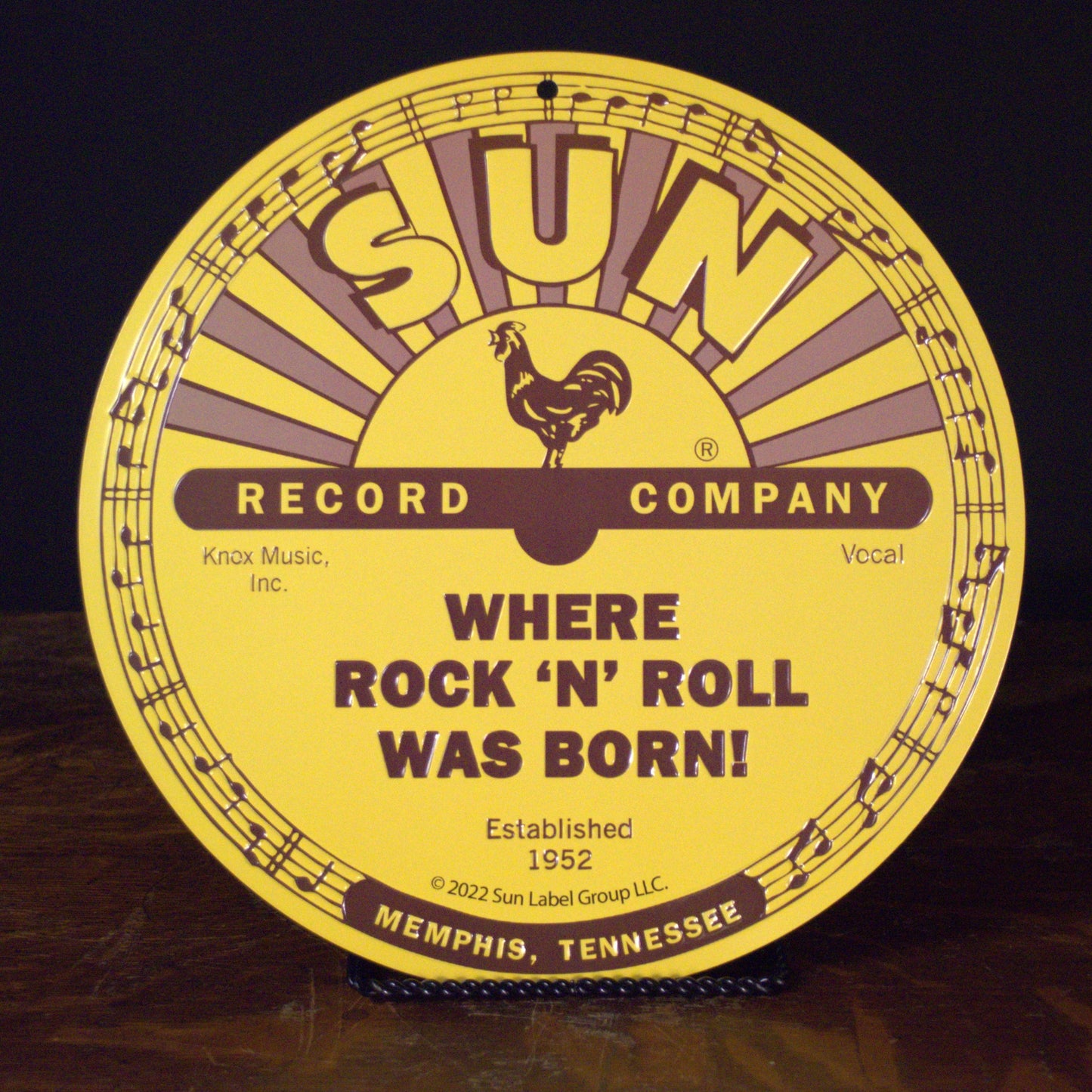 Where Rock 'N' Roll Was Born! Sun Studios Metal Sign