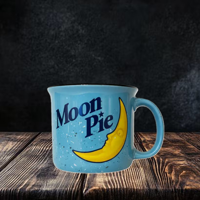 Moon Pie Blue Camp Fire Mug