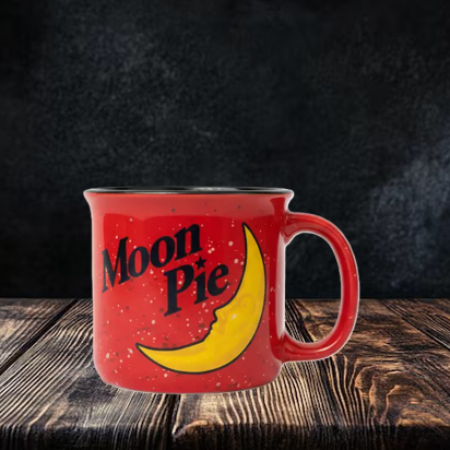 Moon Pie Red Camp Fire Mug