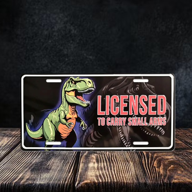Licensed To Carry Small Arms License Plate
