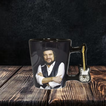 Waylon Jennings Guitar Handle Shot Glass